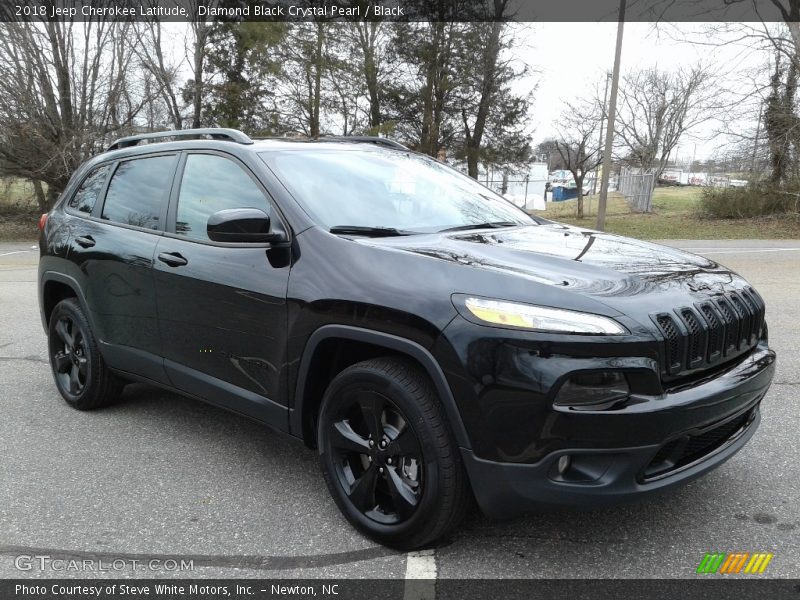 Diamond Black Crystal Pearl / Black 2018 Jeep Cherokee Latitude