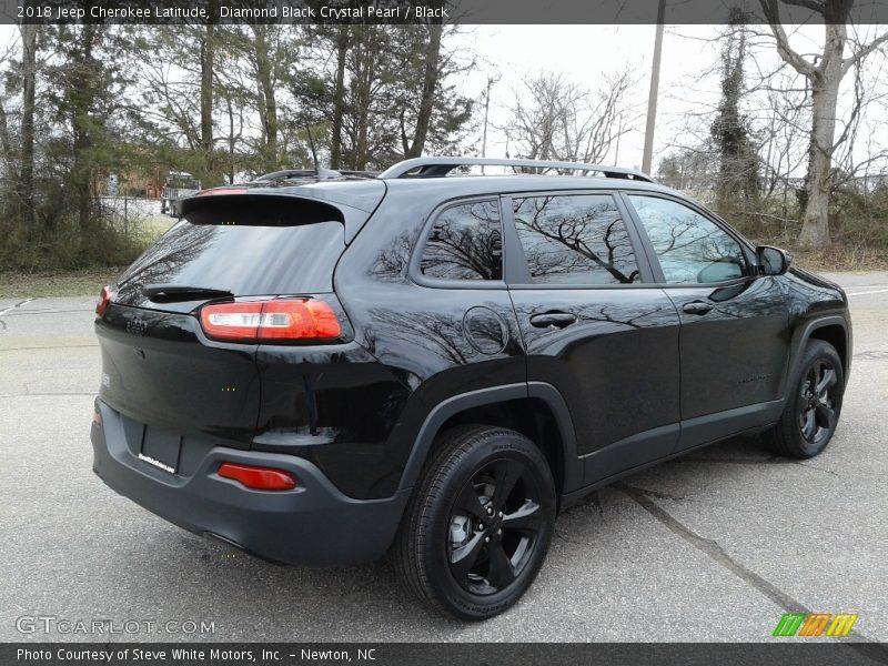 Diamond Black Crystal Pearl / Black 2018 Jeep Cherokee Latitude