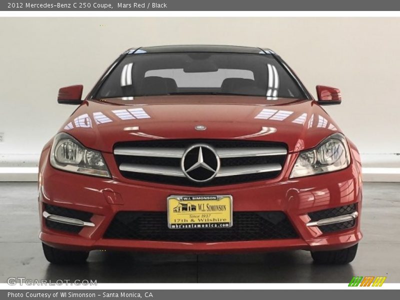 Mars Red / Black 2012 Mercedes-Benz C 250 Coupe