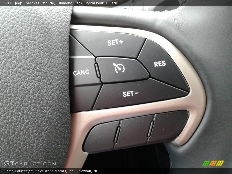 Diamond Black Crystal Pearl / Black 2018 Jeep Cherokee Latitude