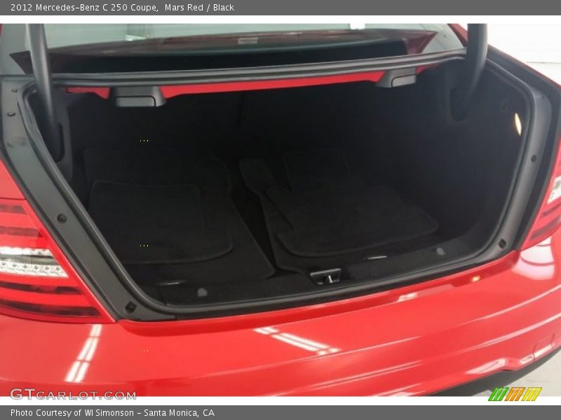 Mars Red / Black 2012 Mercedes-Benz C 250 Coupe