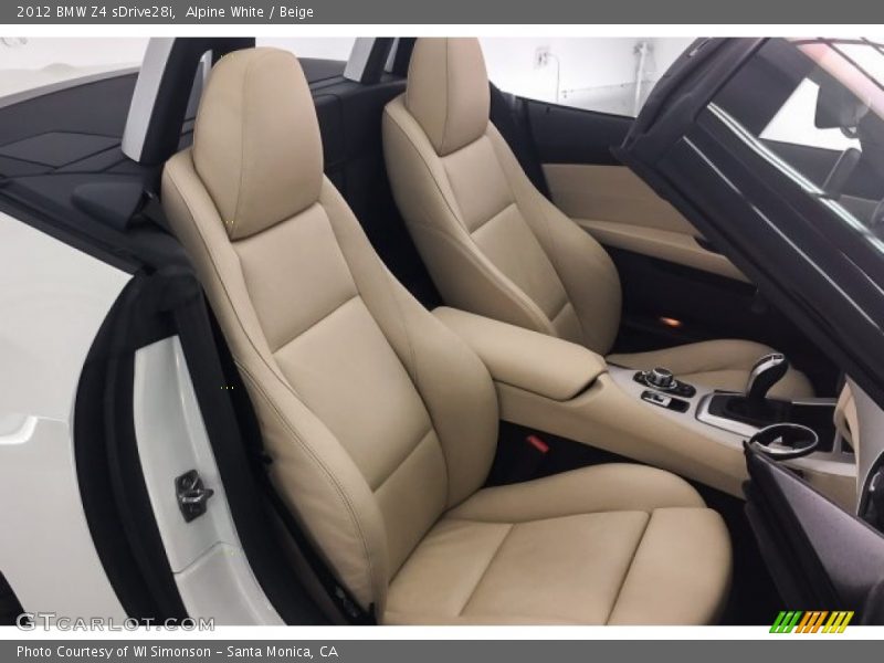 Alpine White / Beige 2012 BMW Z4 sDrive28i