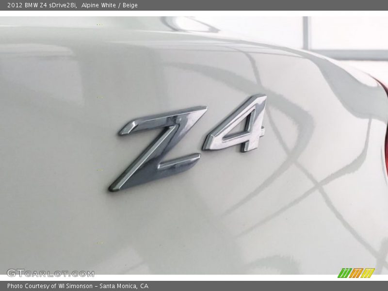 Alpine White / Beige 2012 BMW Z4 sDrive28i