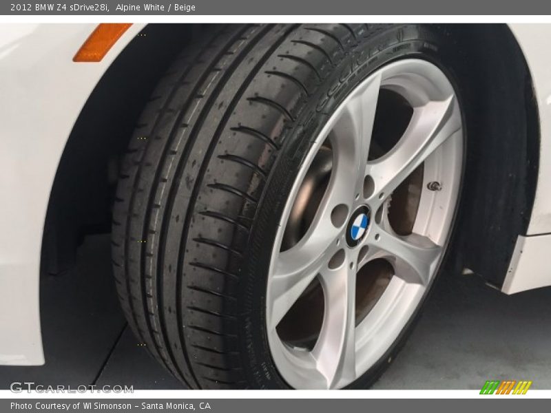 Alpine White / Beige 2012 BMW Z4 sDrive28i