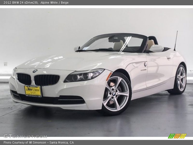 Alpine White / Beige 2012 BMW Z4 sDrive28i