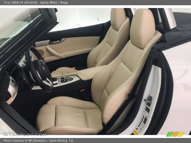 Alpine White / Beige 2012 BMW Z4 sDrive28i