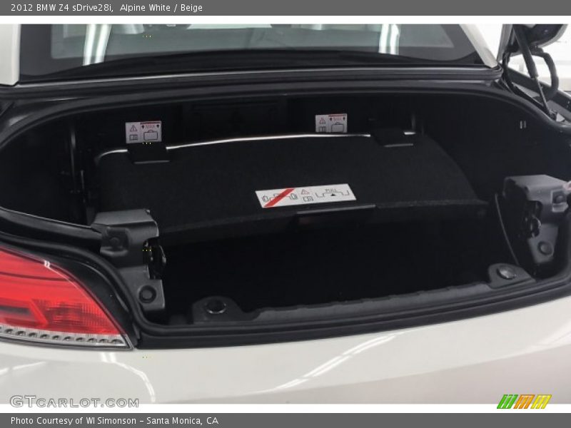 Alpine White / Beige 2012 BMW Z4 sDrive28i