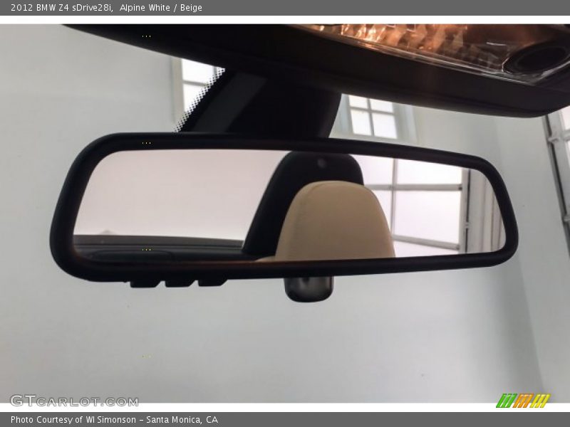 Alpine White / Beige 2012 BMW Z4 sDrive28i