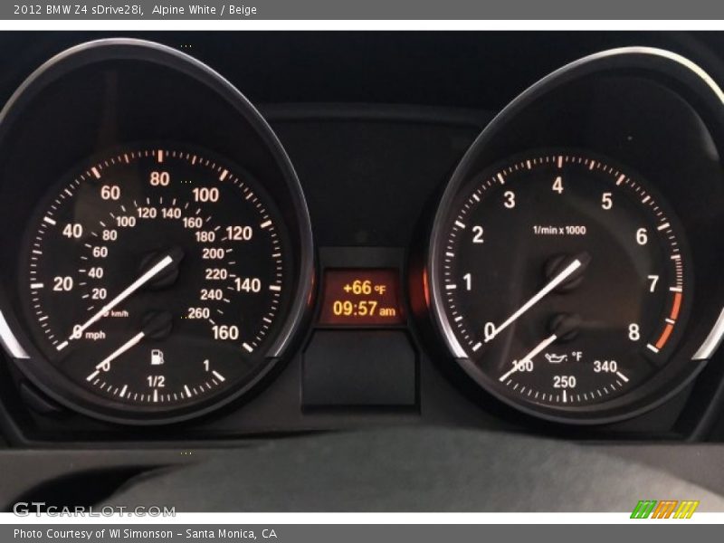 Alpine White / Beige 2012 BMW Z4 sDrive28i