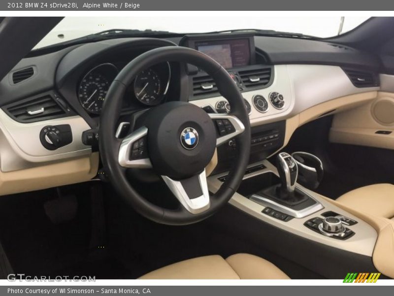 Alpine White / Beige 2012 BMW Z4 sDrive28i
