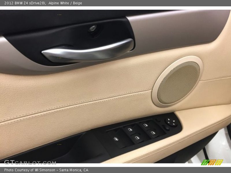 Alpine White / Beige 2012 BMW Z4 sDrive28i