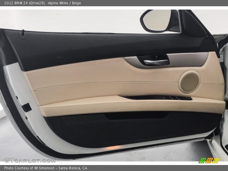 Alpine White / Beige 2012 BMW Z4 sDrive28i