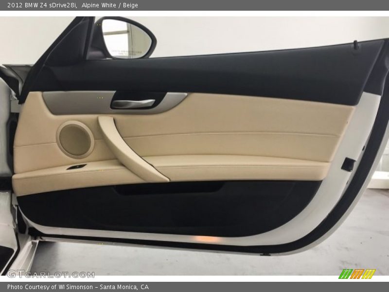 Alpine White / Beige 2012 BMW Z4 sDrive28i