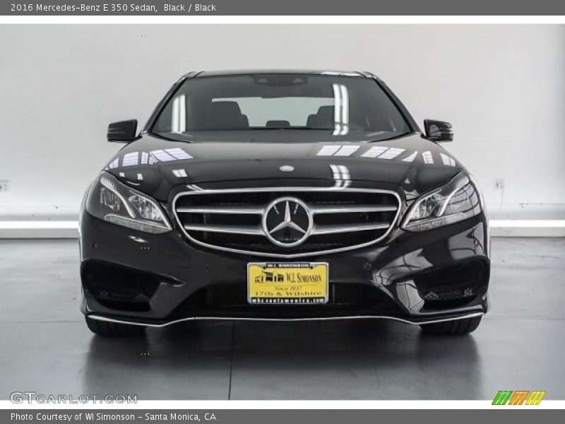 Black / Black 2016 Mercedes-Benz E 350 Sedan