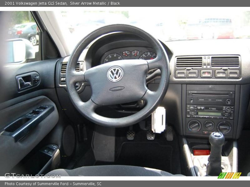 Silver Arrow Metallic / Black 2001 Volkswagen Jetta GLS Sedan