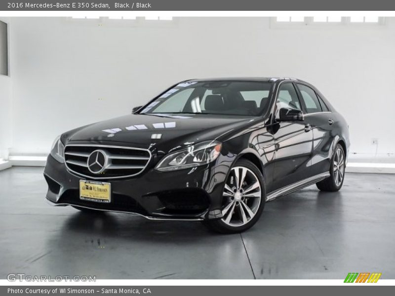 Black / Black 2016 Mercedes-Benz E 350 Sedan