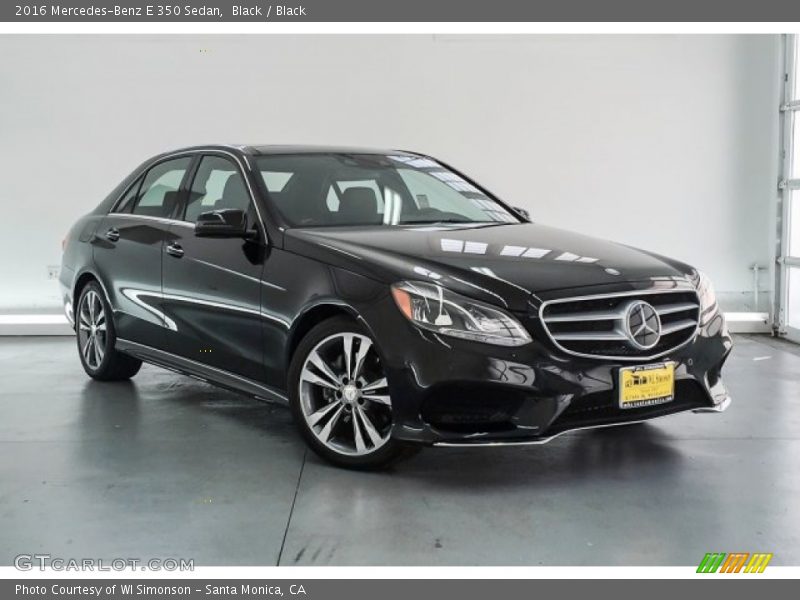Black / Black 2016 Mercedes-Benz E 350 Sedan