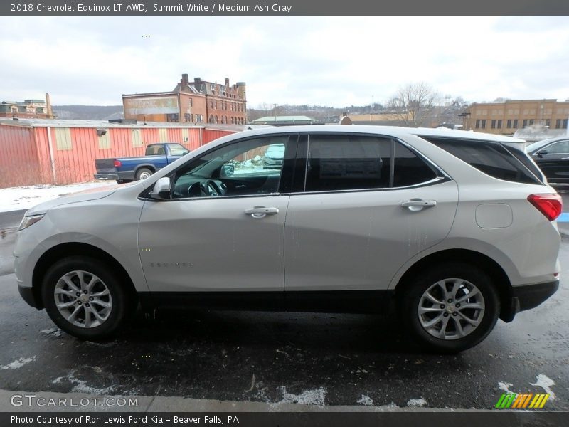 Summit White / Medium Ash Gray 2018 Chevrolet Equinox LT AWD