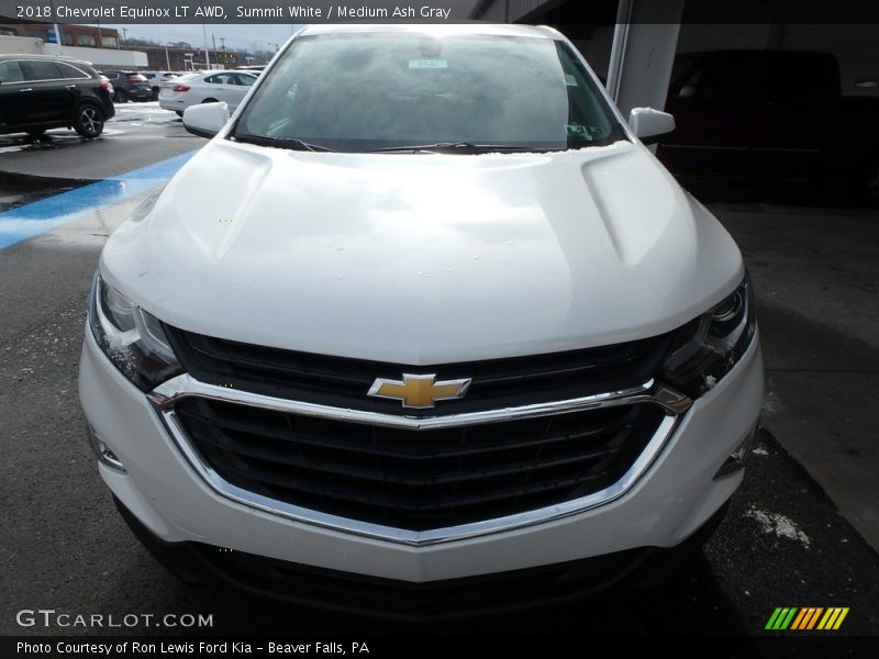 Summit White / Medium Ash Gray 2018 Chevrolet Equinox LT AWD