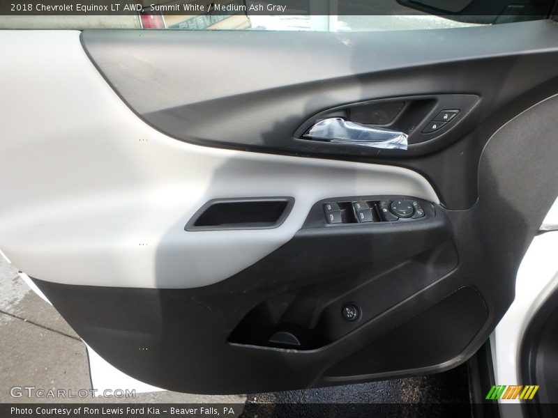 Summit White / Medium Ash Gray 2018 Chevrolet Equinox LT AWD