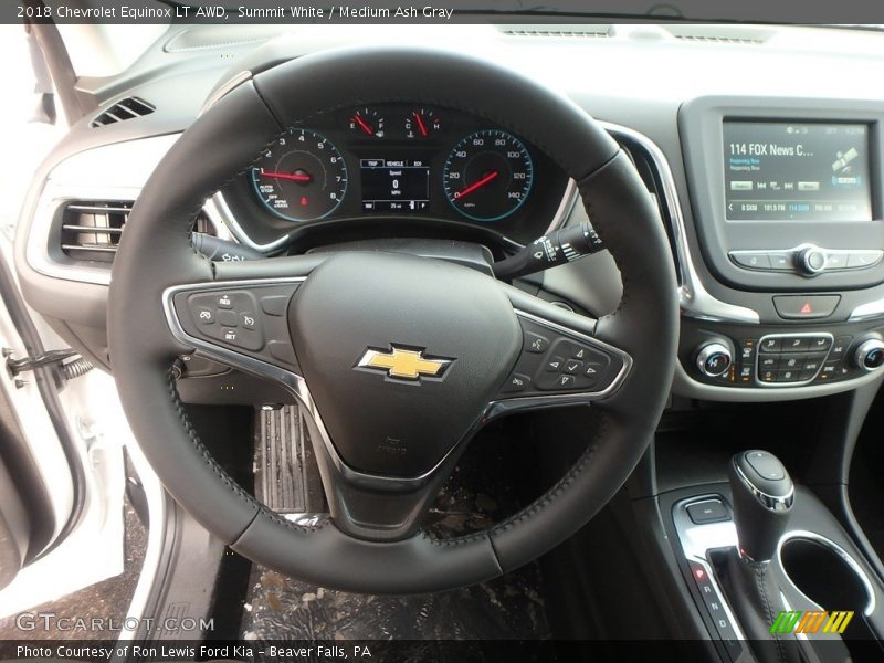 Summit White / Medium Ash Gray 2018 Chevrolet Equinox LT AWD