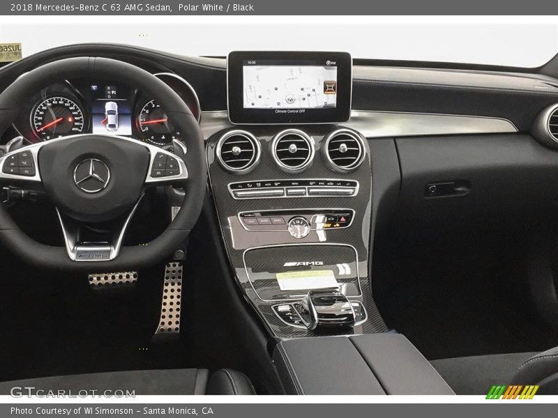 Polar White / Black 2018 Mercedes-Benz C 63 AMG Sedan