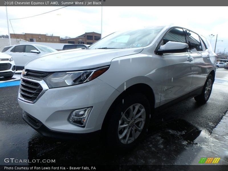 Summit White / Jet Black 2018 Chevrolet Equinox LT AWD