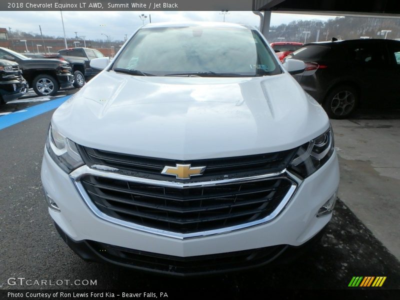 Summit White / Jet Black 2018 Chevrolet Equinox LT AWD