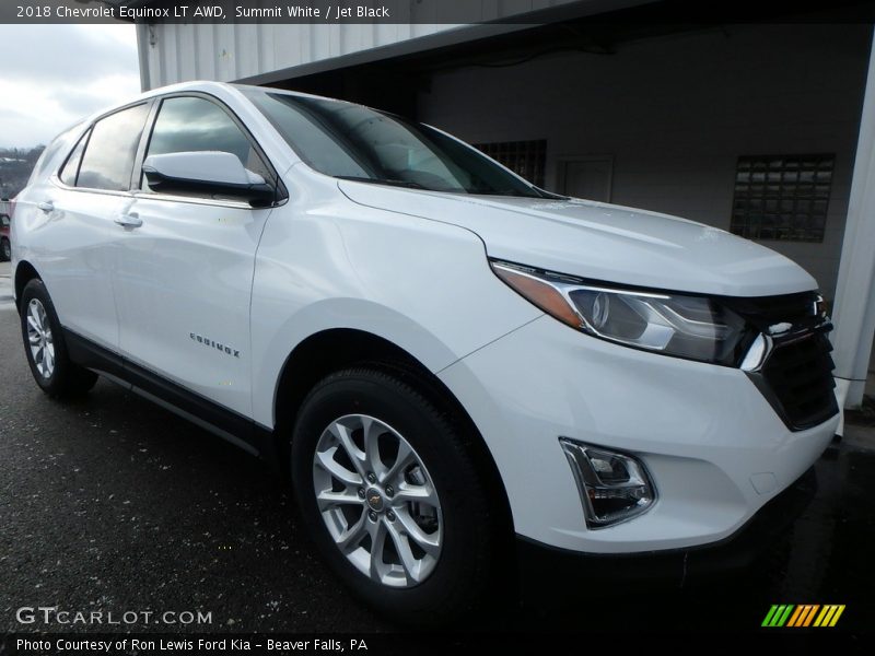 Summit White / Jet Black 2018 Chevrolet Equinox LT AWD
