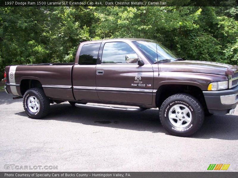 Dark Chestnut Metallic / Camel Tan 1997 Dodge Ram 1500 Laramie SLT Extended Cab 4x4
