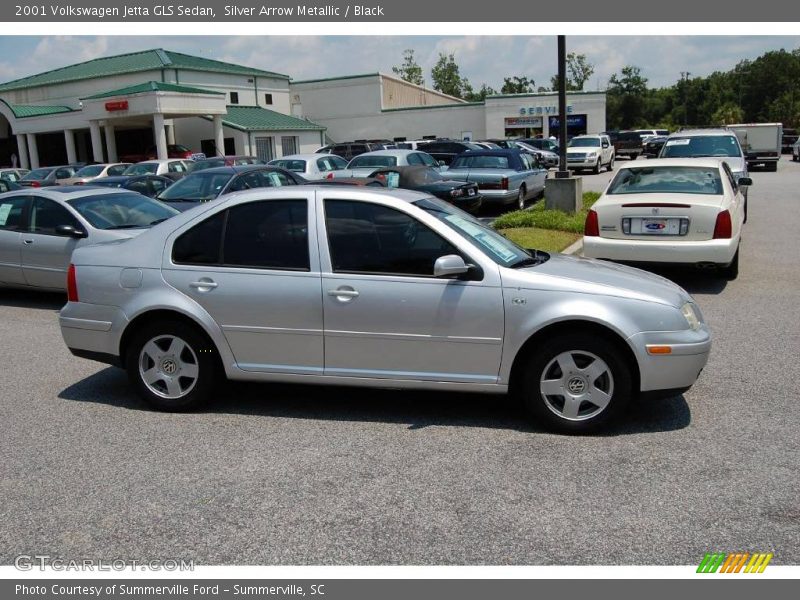 Silver Arrow Metallic / Black 2001 Volkswagen Jetta GLS Sedan