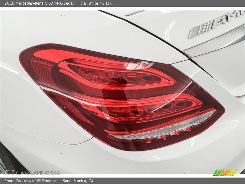 Polar White / Black 2018 Mercedes-Benz C 63 AMG Sedan