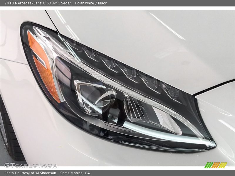 Polar White / Black 2018 Mercedes-Benz C 63 AMG Sedan