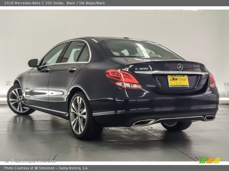 Black / Silk Beige/Black 2018 Mercedes-Benz C 300 Sedan