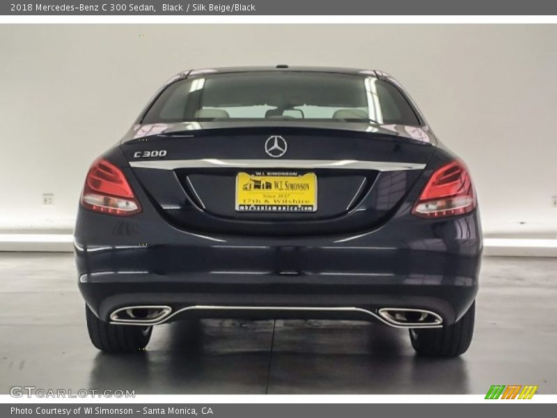 Black / Silk Beige/Black 2018 Mercedes-Benz C 300 Sedan
