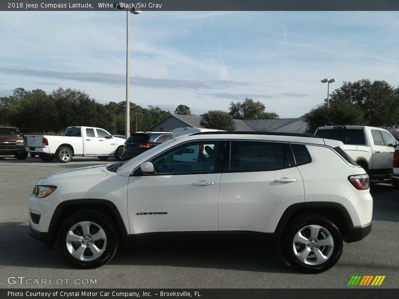 White / Black/Ski Gray 2018 Jeep Compass Latitude