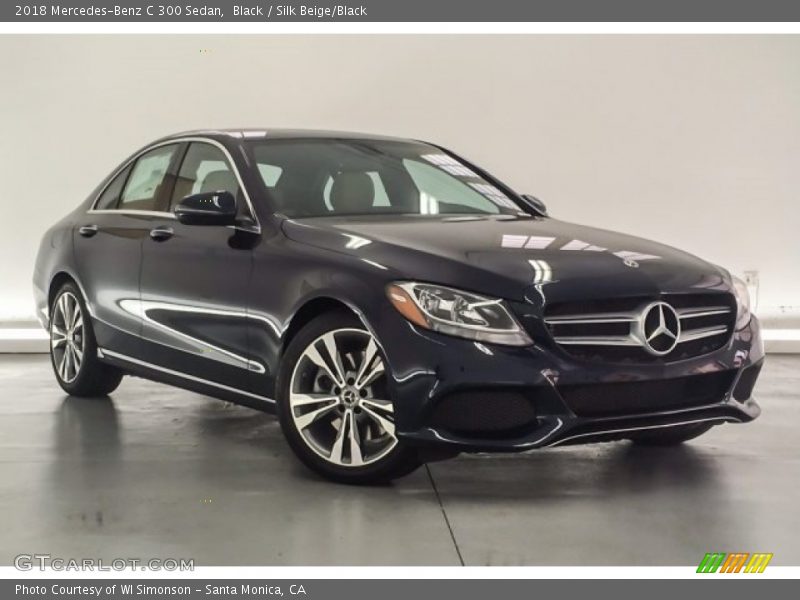 Black / Silk Beige/Black 2018 Mercedes-Benz C 300 Sedan