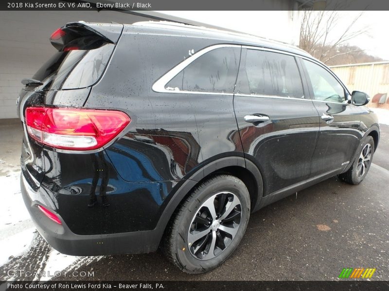 Ebony Black / Black 2018 Kia Sorento EX V6 AWD