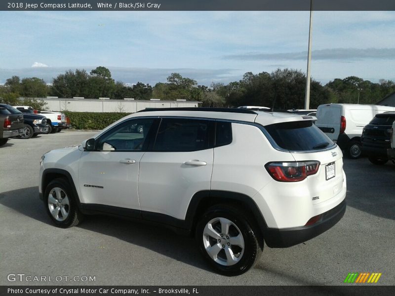 White / Black/Ski Gray 2018 Jeep Compass Latitude