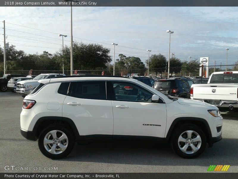 White / Black/Ski Gray 2018 Jeep Compass Latitude