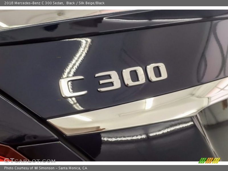 Black / Silk Beige/Black 2018 Mercedes-Benz C 300 Sedan