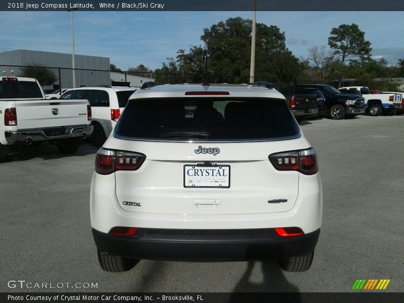 White / Black/Ski Gray 2018 Jeep Compass Latitude
