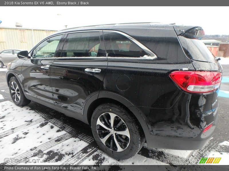 Ebony Black / Black 2018 Kia Sorento EX V6 AWD