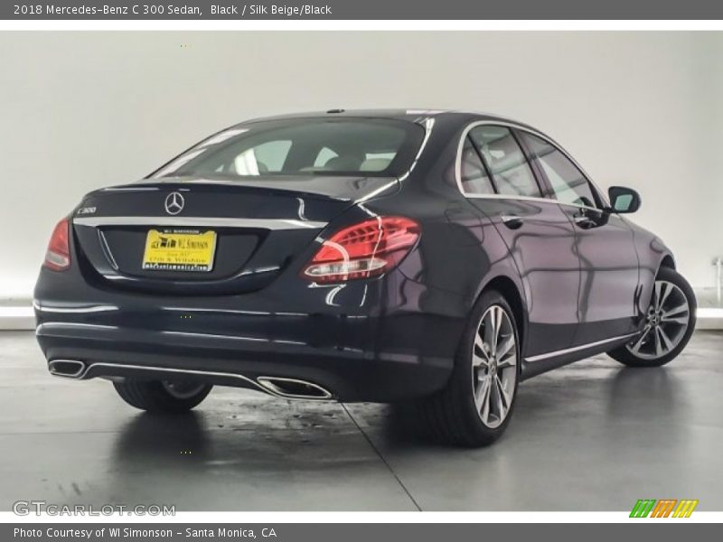 Black / Silk Beige/Black 2018 Mercedes-Benz C 300 Sedan