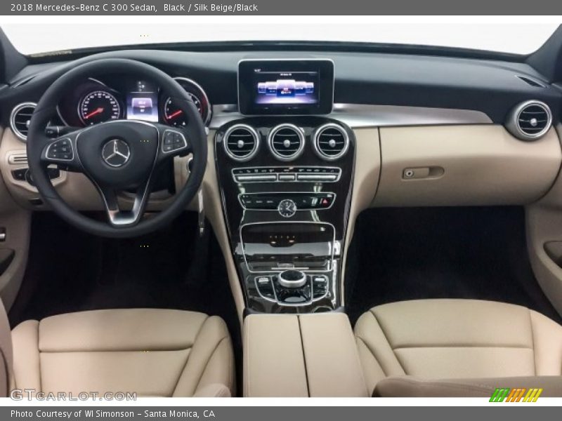 Black / Silk Beige/Black 2018 Mercedes-Benz C 300 Sedan