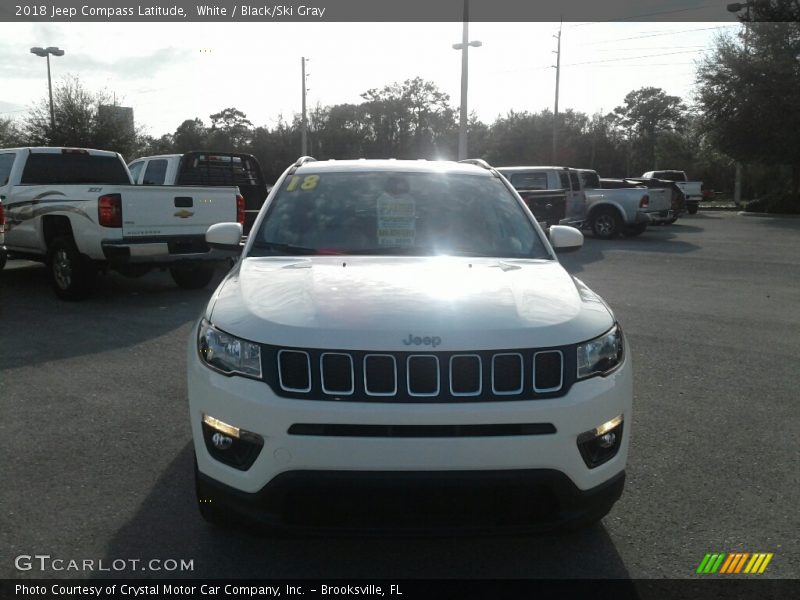 White / Black/Ski Gray 2018 Jeep Compass Latitude