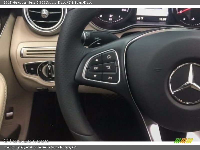 Black / Silk Beige/Black 2018 Mercedes-Benz C 300 Sedan