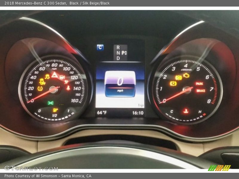 Black / Silk Beige/Black 2018 Mercedes-Benz C 300 Sedan