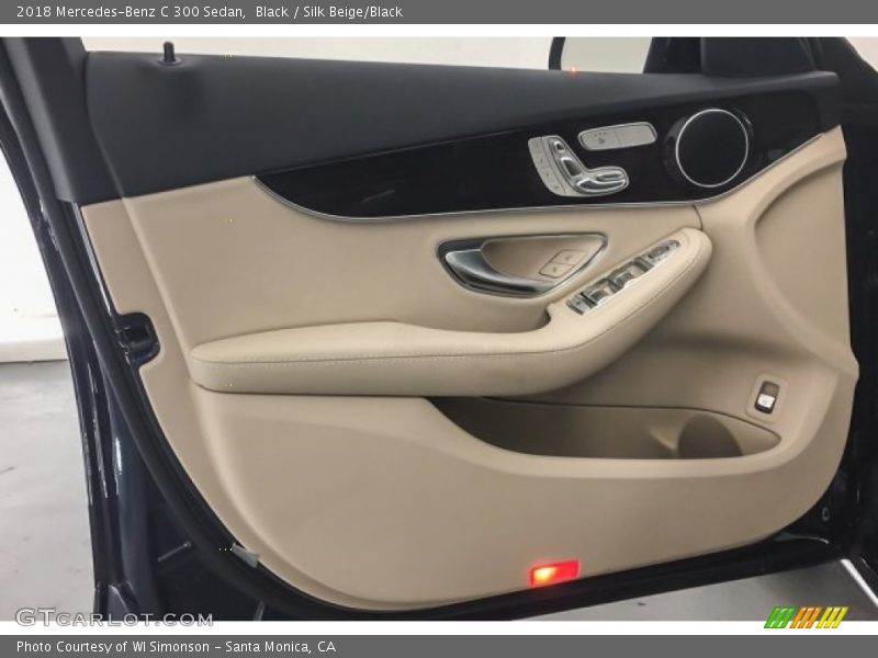 Black / Silk Beige/Black 2018 Mercedes-Benz C 300 Sedan