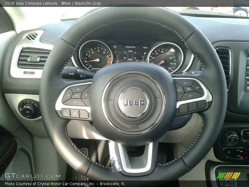 White / Black/Ski Gray 2018 Jeep Compass Latitude
